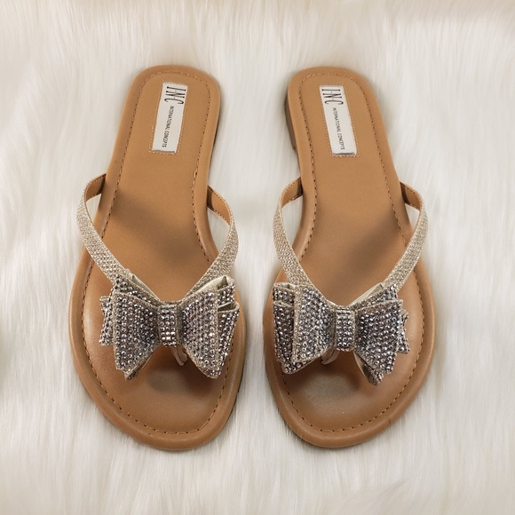 NIB I.N.C. WOMEN'S BOW FLAT SANDAL SIZE 8 - Picture 3 of 7